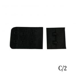 Corchete para Lencería c/2 Ganchos Negro ✓ Mercería Parisina