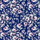 Jamaica 1.50 Estampado Flor Mediana Azul Marino