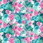 Jamaica 1.50 Estampado Flor Chica Verde Menta