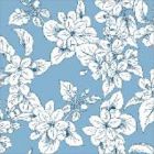 Jamaica 1.50 Estampado Flor Mediana Blanco