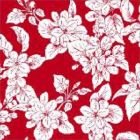Jamaica 1.50 Estampado Flor Mediana Rojo