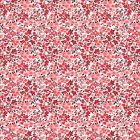 Micro Fibra Estampado Flor Chica Rojo