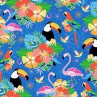 Silky Estampado 1.10 Tropical Azul Turqueza