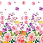 Silky Estampado 1.10 Flor Grande Blanco