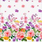 Silky Estampado 1.10 Flor Grande Blanco