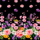 Silky Estampado 1.10 Flor Grande Negro