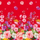 Silky Estampado 1.10 Flor Grande Rojo