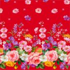 Silky Estampado 1.10 Flor Grande Rojo