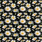 Silky Estampado 1.10 Flor Chica Negro