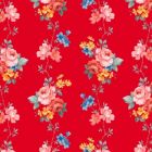 Silky Estampado 1.10 Flor Chica Rojo