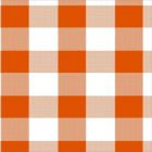 Blancos Mantel Domino Preteñido Cuadro Chico Naranja