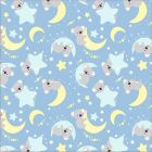 Blancos Molleton Koala Azul Cielo