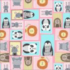 Blancos Molleton Patchwork Rosa Pastel