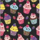 Blancos Micro Trapo Estampado Cupcake