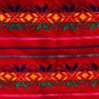 Cambaya Bordada Flor Rojo