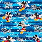 Cortina Marquesita Disney Mickey Azul Turquesa