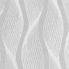 Cortina Gasa Santorini Ondas Gris Perla
