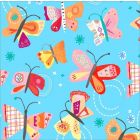 Decoración Infantil Mariposa De Papel Azul Cielo