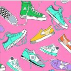 Decoración Infantil Tenis Rosa Medio