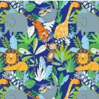 Decoración Infantil Jungla Azul Marino