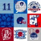 Decoración Infantil Futbol Americano Azul Marino