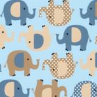 Franela Americana Elefantes Azul Cielo