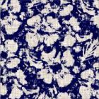 Gabardina Estampada Flor Mediana Azul Marino