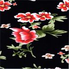 Brush Raya Estampado Flor Grande Negro