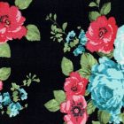 Magaly Estampado Flor Grande Negro