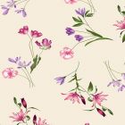 Linnen Estampado Flor Chica Hueso