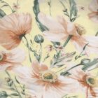 Linnen Estampado Flor Grande Amarillo Paja