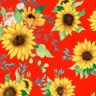 Mantel Roco Girasol Rojo