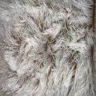 Peluche Pelo Largo Blanco/Café Beige