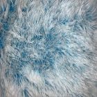 Peluche Pelo Largo Liso Azul Turquesa