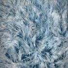 Peluche Pelo Largo Liso Azul Plumbago