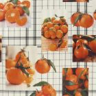 Plastico Fiestamesa Naranjas Blanco