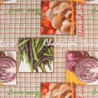 Plastico Fiestamesa Verduras Café