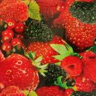 Plastico Cristamesa Frutos Rojos Rojo