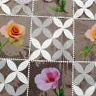 Plástico Cristamesa Rosas Hueso 