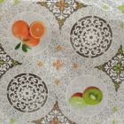 Plástico Cristamesa Naranjas Blanco 