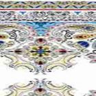 Rayon Chalis Cenefa Blanco
