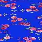 Rayon Chalis Flor Chica Azul Rey