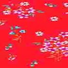 Rayon Chalis Flor Mediana Rojo