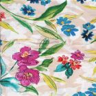 Rayon Chalis Flor Grande Hueso