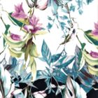 Rayon Flame Estampado Cenefa Blanco