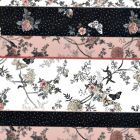 Rayon Flame Estampado Cenefa Negro