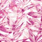 Rayon Flame Estampado Hoja Rosa Medio