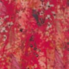 Rayon Flame Estampado Flor Grande Rojo
