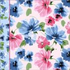 Royal Estampada 1.10 Flor Acuarela Azul Rey