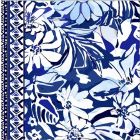 Royal Estampada 1.10 Flor Batik Azul Marino